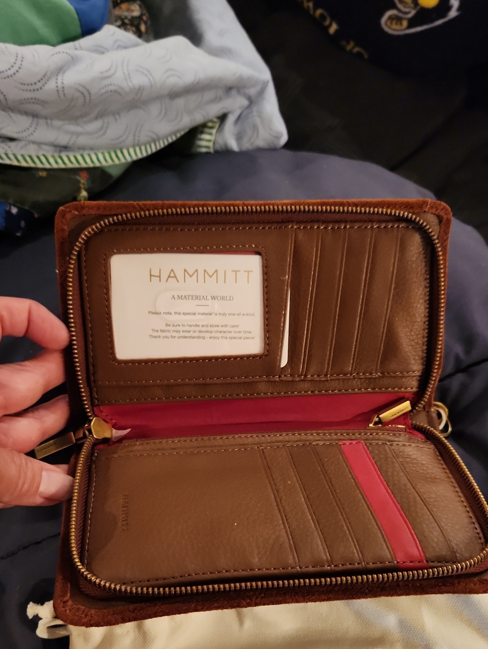 Hammitt Bryant Chocolate Diamond Suede with Antique Gold Hardware - Picture 4 of 5